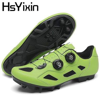 Mountain Bike Shoes Mens Cycling Shoes Quick Ratchet Buckle Compatible with SPD System Pedal for Indoor Outdoor Women MTB Shoes