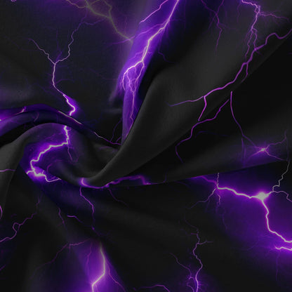 3Pcs Lightning Thunder Pattern Print Duvet Cover Bedding Set Soft Breathable For Four-seasonBedroom Dormitory Decorative