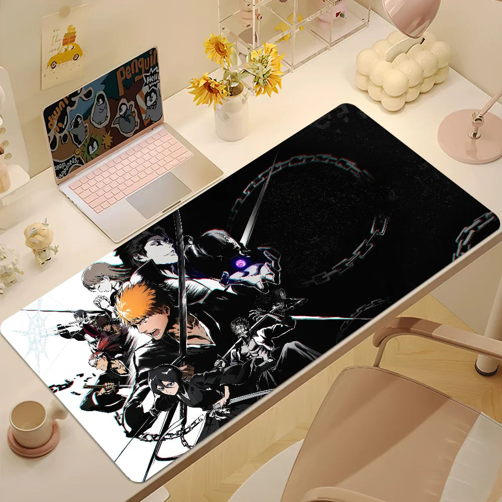 B-BLEACH Rebirth of Souls Mouse Pad Desk Mat Large Non-slip Anti-fray Keyboard Ergonomic Office Rubber PC Home Custom