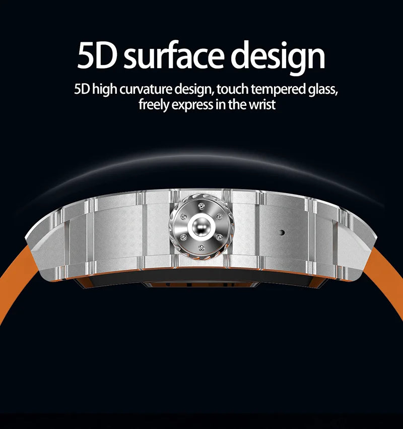 New Trend Smart Watch 1.76 inch AMOLED 3D Dynamic Dial IP67 Waterproof Bluetooth Call NFC Voice Assistant Men Sports Smartwatch