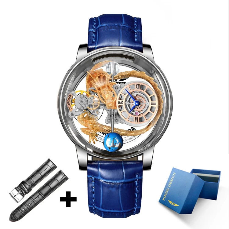 PINDU Upgraded Version Pindu Russian Roulette Celestial Series Quartz Watch Men's Astronomical Casino Las Vegas Men's Watch