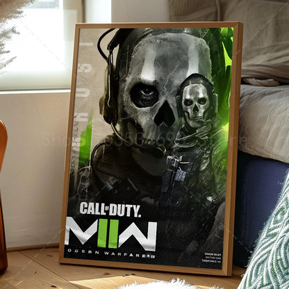 COD Call Of Duty G-Ghosts Poster Self-adhesive Art Waterproof Paper Sticker Coffee House Bar Room Wall Decor