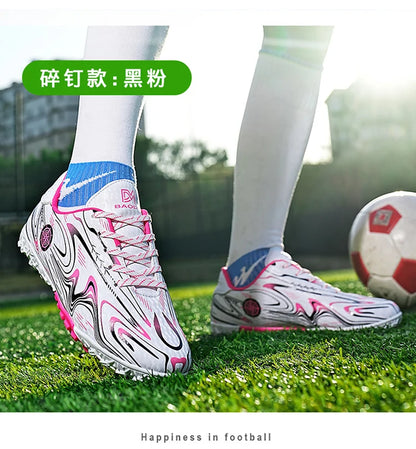 Kids Youth Soccer Cleats Football Shoes Men Non Slip Breathable Lightweight Training Sneakers Boys Children Football Match Boots