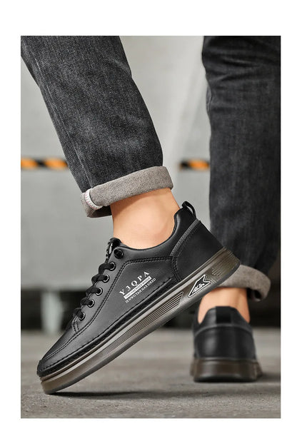 Modieuze casual zomerrijschoenen voor heren, sportieve instaploafers, veelzijdig, comfortabel, ademend, slijtvast leer -..