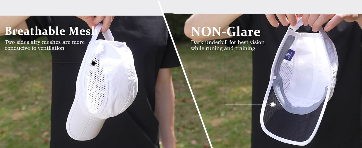GADIEMKENSD Snabbtorkande, hopfällbara och bärbara basebollkepsar för män, sommar, havsvågbroderi, unisex, sport, solhattar, snapback-keps