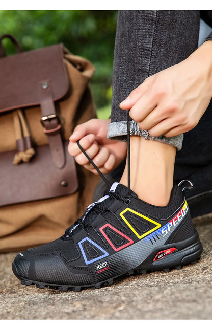 Men's Hiking Shoes Outdoor Sports Shoes Lace-up Hiking Shoes Women's Hiking Sports Shoes Non-slip Hunting Tactical Sports Shoes
