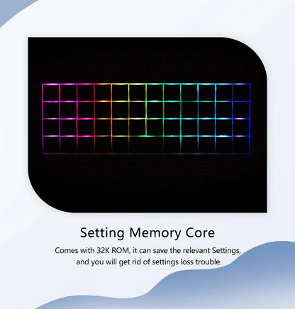 CSTC40 40 RGB 40% Hot Swappable Mechanical Keyboard PCB Programmed VIA VIAL software Macro Firmware RGB Switch Type C Planck