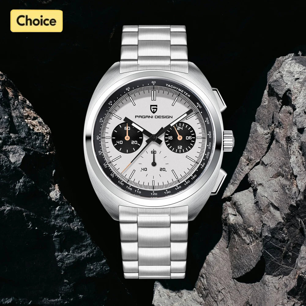 PAGANI DESIGN 2026 NEW Turtle Back Chronograph 1782 fashion quartz wristwatch for Man Luminous Waterproof Watch Reloj hombre