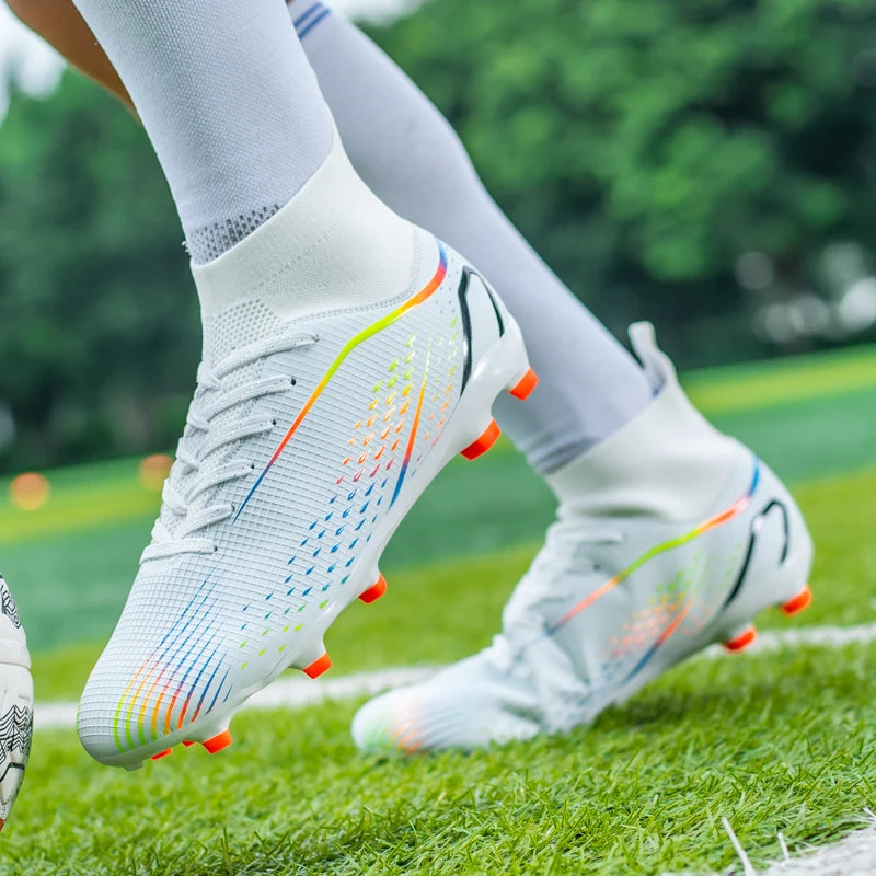 Men Football Boots Professional Turf Futsal Match Grass Unisex Outdoor Training Soccer Shoes Soccer Cleats Non-slip Breathable