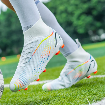 Men Football Boots Professional Turf Futsal Match Grass Unisex Outdoor Training Soccer Shoes Soccer Cleats Non-slip Breathable
