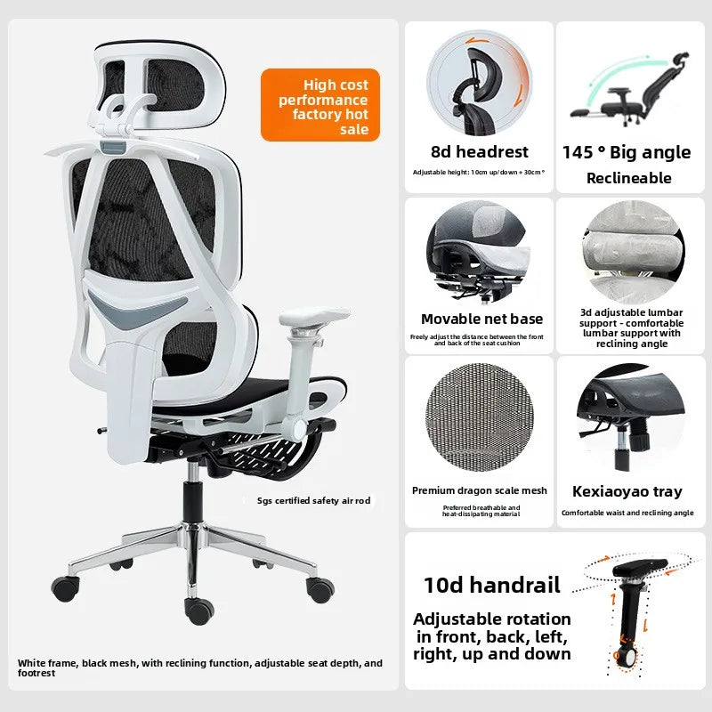 Internet Celebrity Ergonomic Chair Office Chair Back Chair Home Computer Chair Gaming Chair Sturdy and Durable
