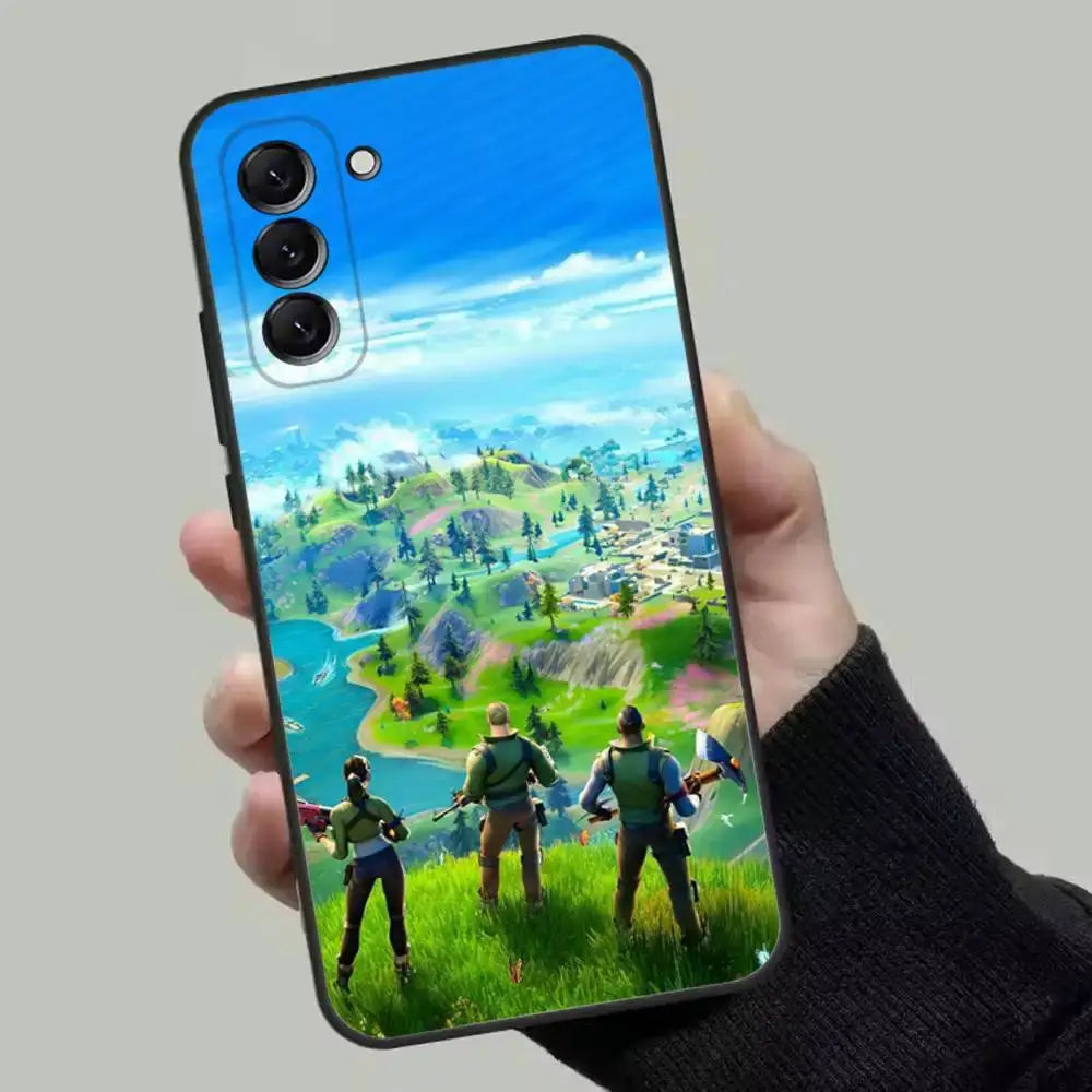 M-Midas F-Fortnite Phone Case For Samsung Galaxy A13,A21s,A22,A31,A32,A52,A53,A71,A80,Soft Black Shell