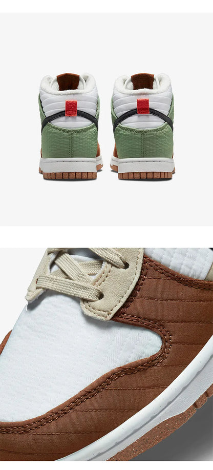 Nike genuínos DUNK HIGH LX NEXT Ténis unissexo com forro em velo DN9909-100