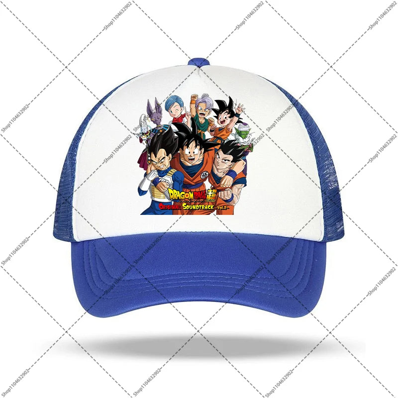 Dragon Ball-baseballkeps för kvinnor och män, solhattar, kepsar med tryck av seriefigurer och anime, bekväma unisex-bomullskepsar för vuxna, perfekta som sommargåvor och festpresenter