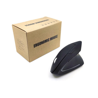 Wireless Vertical Mouse 2.4GHz Ergonomic Optical Mouse, Adjustable DPI Wireless Vertical Mouse with RGB Backlight for Laptop, PC, Mac, Tablet & Office