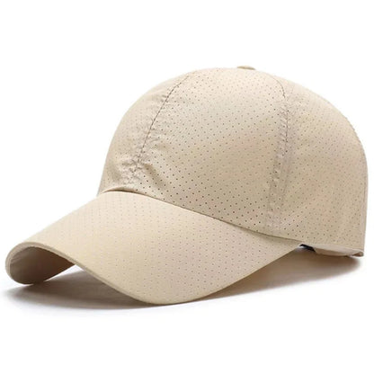 Casquette de soleil à séchage rapide pour femme, casquette de sport décontractée pour homme, casquette de baseball grande taille 60-65 cm, casquette à visière ajustable, casquette à visière
