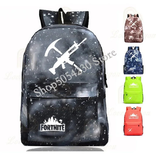 Fortnite Children's Backpack Large Capacity Bolsa Escolar High Quality Waterproof Men Women Victory Game Stationary Kid Rucksack