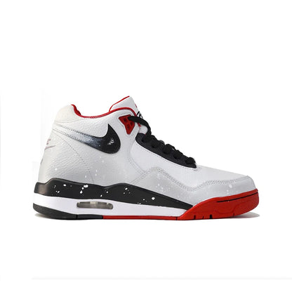 Custom Sneakers Nike Flight Legacy Plum Blossom in Snow Chinese Style Retro Mid Top Basketball Shoes with Pendant For Men