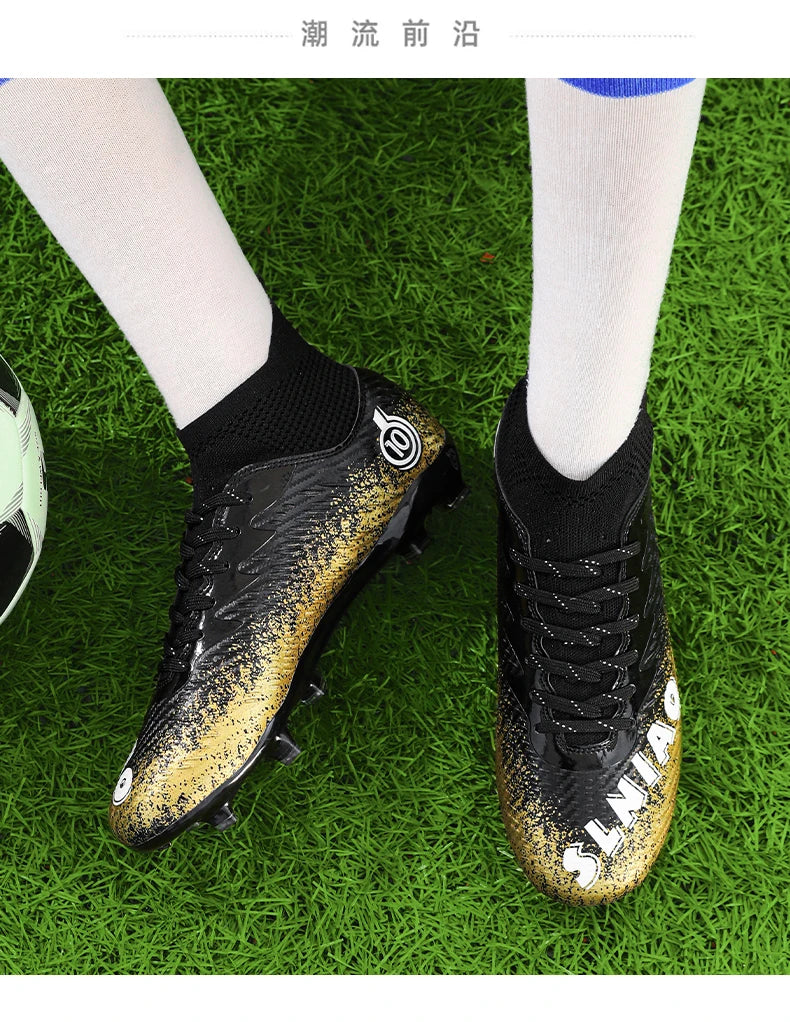 Men Soccer Shoes Kids Football Boots Women Professional Soccer Cleats Antiskid Chaussure Football TF/FG Outdoor Football Shoes
