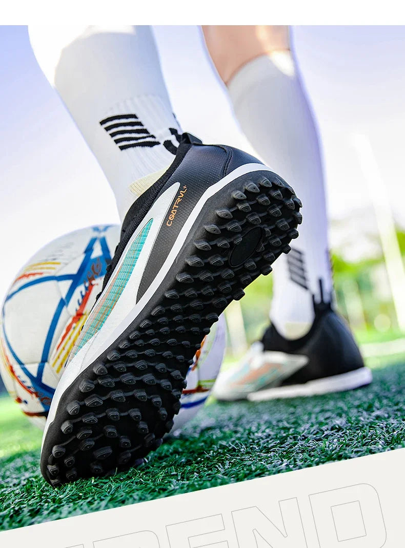 New Men Football Boots Sport Adult Long Spikes Soccer Shoes Training Outdoor Cleats Breathable Non Slip Boys Match Comfortable