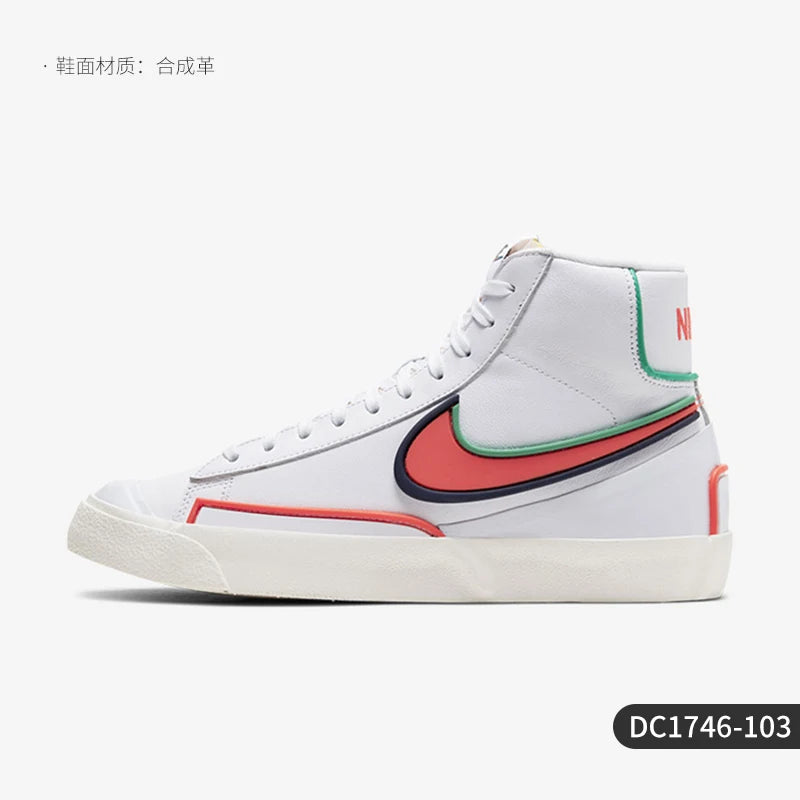 Nike BLAZER Trail Blazer genuínos para mulher, ténis clássicos de cano alto para desporto e lazer DC1746-103