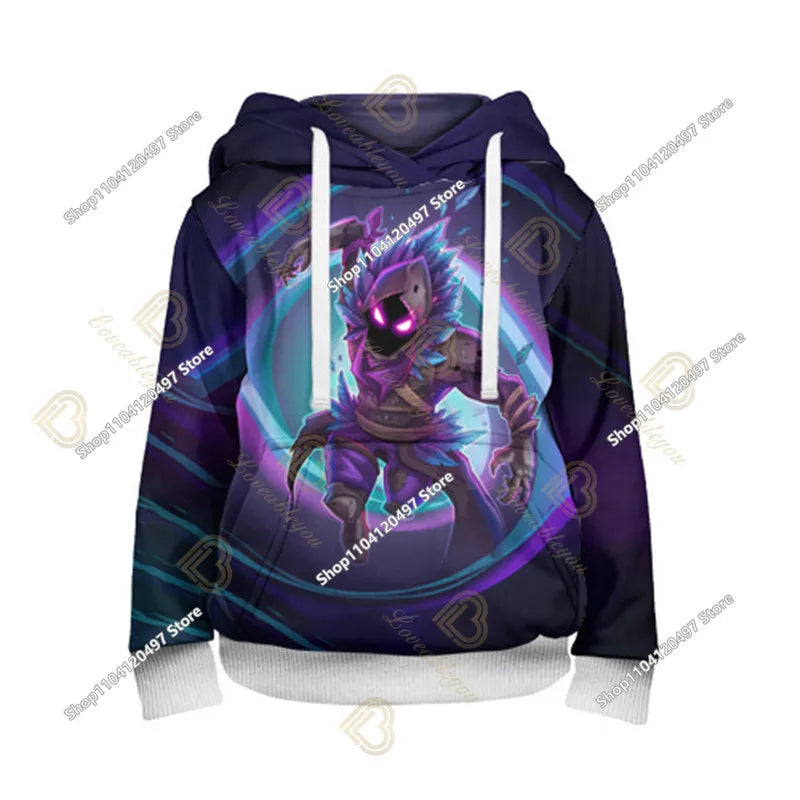 Children's Clothing Fortnite Cosplay Hoodie Sweatshirt Battle Ikonik Man Sleeve Costume Christmas Pullover Stress Shirt Clothes
