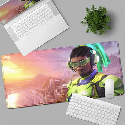 Overwatch Gaming Anime Girl Large XXL Mouse Pad HD Printing Computer Keyboard Mats Laptop Office Rubber Soft Desk Rug 900x400 MM