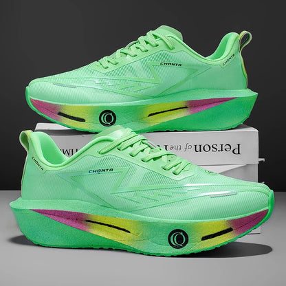 2026 Running Shoes Carbon Plate Marathon Men Sports Breathable Lightweight Women's Comfortable Athletic Antiskid Sneakers Casual