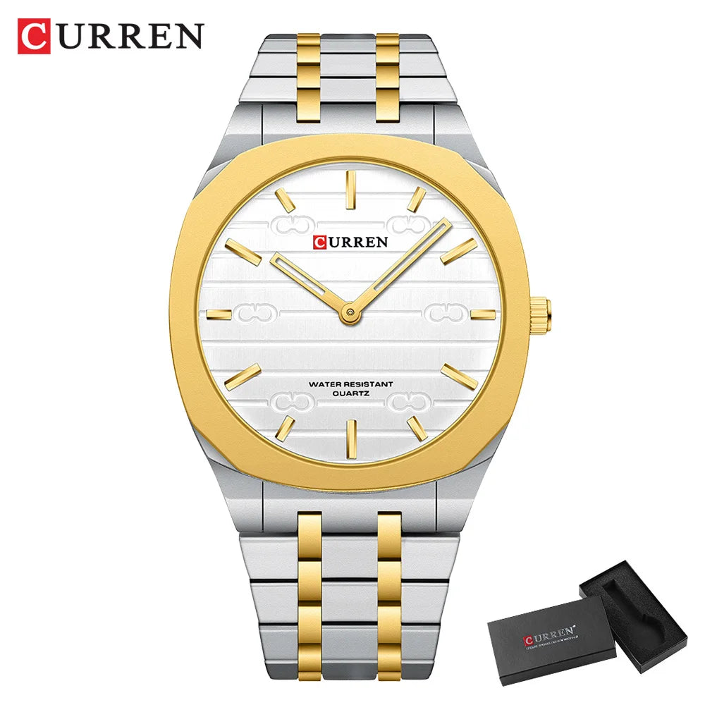 CURREN Top Luxury Brand Quartz Watch Men Stainless steel Strap Military Watches 30ATM Waterproof Wristwatch Relogio Masculino