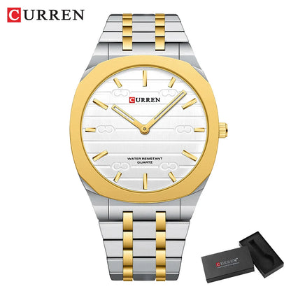 CURREN Top Luxury Brand Quartz Watch Men Stainless steel Strap Military Watches 30ATM Waterproof Wristwatch Relogio Masculino