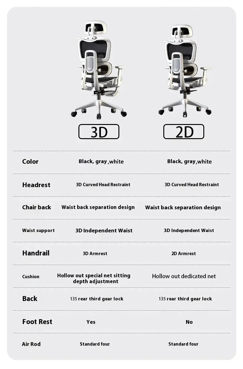 High Back Office Chair 3D Headrest Gaming Chairs Adjustable Computer Relaxing Massage Gamer Chair Ergonomic Office Furniture