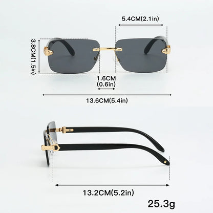 Gafas de sol vintage rectangulares y ovaladas para mujer y hombre, con montura metálica y lentes transparentes