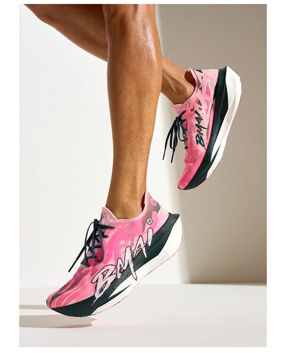 BMAI Breathable 20km Marathon Sneakers for Man Cushion Carbon Plate Men's Sports Shoes Casual Luxury Trainers Men Running Shoe