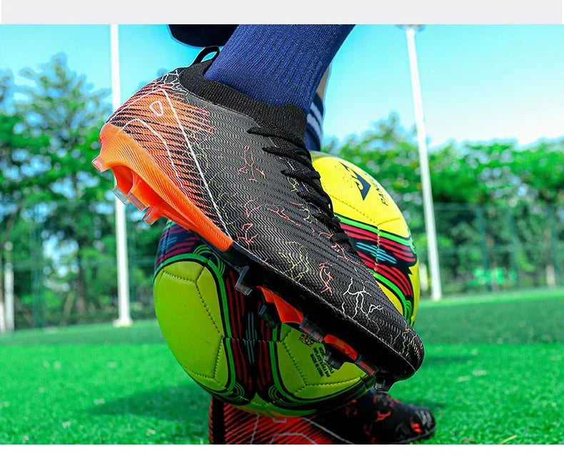 New Men's Football Boots Sneakers FG Soccer Shoes Training Wholesale Top Quality Cleats Non-Slip Drop Shipping Unisex Adult