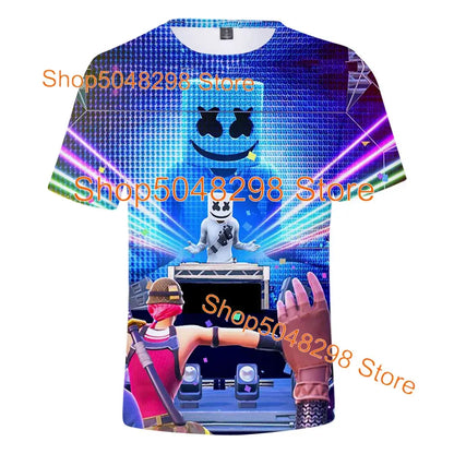 Μπλουζάκι Bushranger Fortnite για παιδιά, 3D εκτύπωση Banana Peely, T-shirt για άνδρες και γυναίκες, Tee Battle Royale Game, καλοκαιρινά τοπ, δώρα γενεθλίων