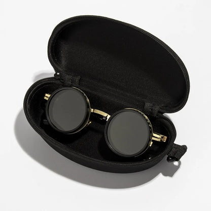 New ND2-400 Adjustable Dimming Glasses 9 Level UV400 Fishing Sunglasses With Glasse Case ND Filter Sun Glasses Driving