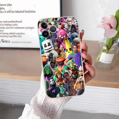 F-Fortnites-Cools maska za telefon za iPhone 17 16 15 14 13 12 11 Pro Max Plus, mekana navlaka, personalizirani DIY