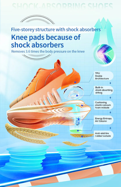 ONEMIX New Cushioned Running Shoes women Fall Winter Heavy Runners Lace-up Women Jump Rope Dance Non-slip Outdoor Sneakers