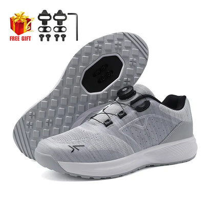 Cycling Sneaker MTB Men Sports Dirt Bike Shoes SPD Pedal Mountain Bicycle Footwear Speed Racing Man Flat Off Road Cycling Shoes