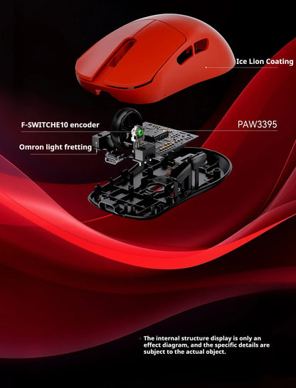 FGG Madlions Mad G Pro Max — oryginalna ultralekka bezprzewodowa mysz gamingowa 8K HZ Dual-Mode o niskim opóźnieniu, PAW3395, akcesoria dla graczy, prezenty