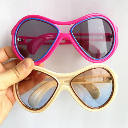 NEW Sunglasses Unisex Sun Glasses Anti-UV Spectacles Oversize Frame Eyeglasses Personality Ornamental Simplity Google