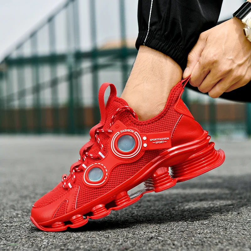 Men's Basketball Shoes Breathable Cushioning Non-Slip Wearable Runing Shoes Gym Training Athletic Basketball Sneakers for Men