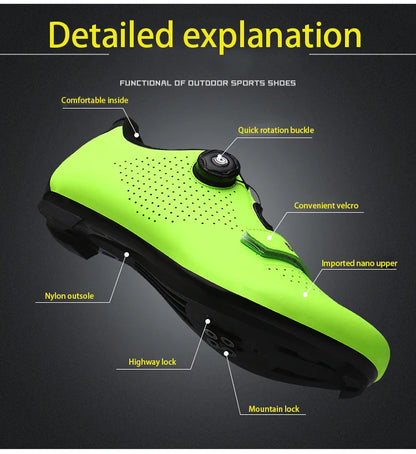 New Unisex pedal Cycling Shoes Flat shoes Suitable For Mountain Sports Pedal Self-Locking Cycling Shoes Breathable Cycling Shoes