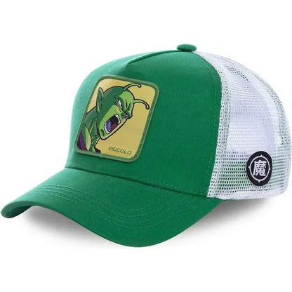 Dragon Ball Son Goku Cap Baseball Cap Summer Travel Peaked Cap Men's Embroidery Hip-Hop Sun Visor Adjustable Trucker Mesh Cap