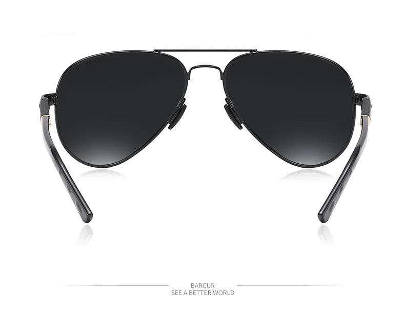 BARCUR Polarized Mens Sunglasses Pilot Sun Glasses for Men Accessories Driving Fishing Hiking Eyewear Oculos Gafas De Sol
