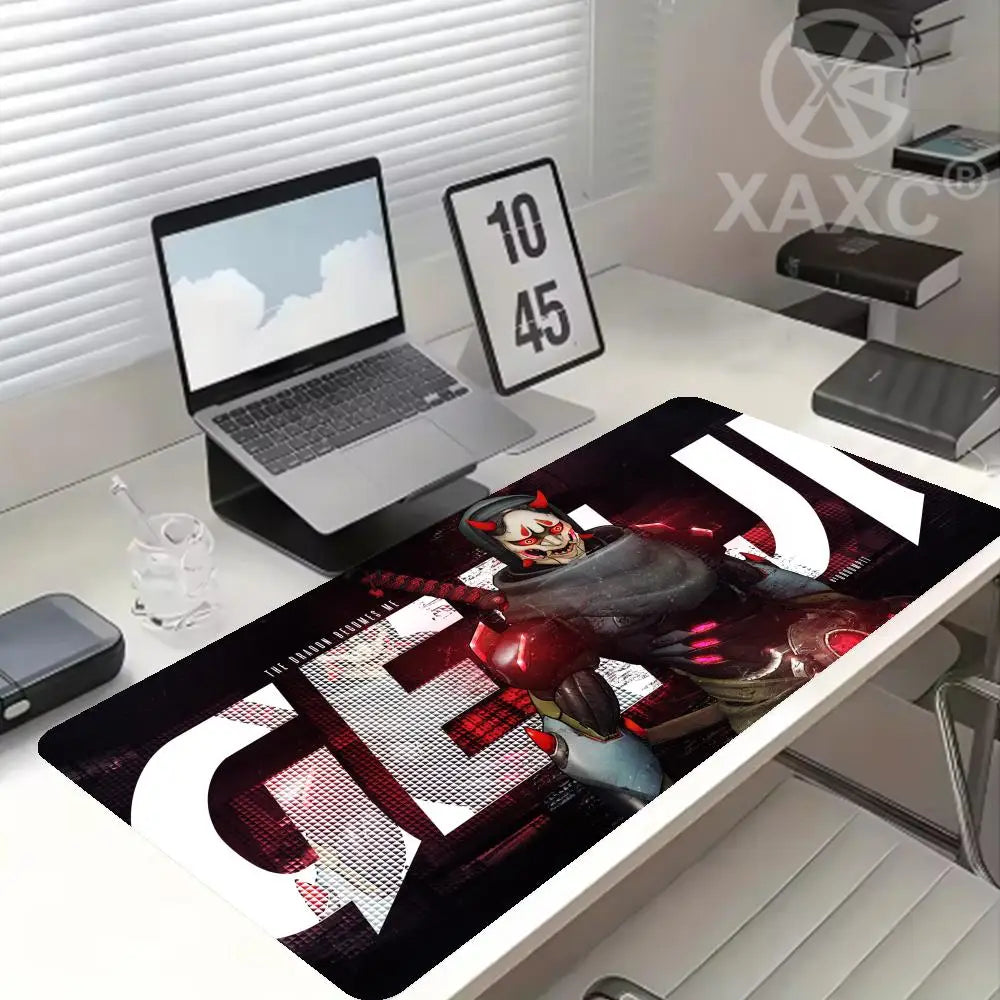 Tapete de Rato Grande Overwatch Kawaii XXL para PC, Tapete de Secretária para Computador, Gamer, Escritório, Teclado, Mesa, Acessórios Gaming, Mousepad XAXC