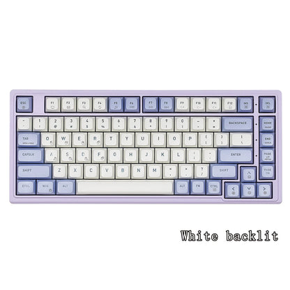 HEXGEARS M2 Mechanical Keyboard 87 Key Hot Swap PBT Gasket Structure White Backlit Macro Defined Gaming Mechanical Keyboard