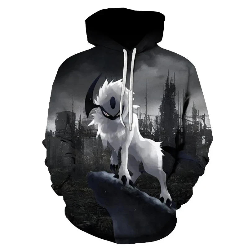 Ferocious Wolf Head Anime Sweatshirt 3D Printed Hoodies Men/Women Fashion Clothing Harajuku kids Men coat