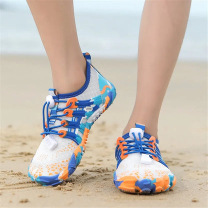 New 12 Colors Water Shoes Kids Summer Beach Five Fingers Barefoot Swimming Aqua Shoes Quick Dry Seaside River Children Sneakers