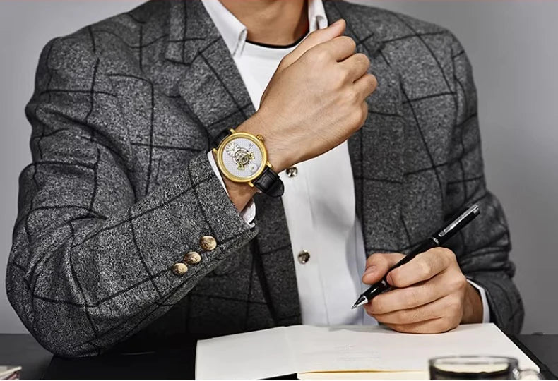 Shanghai Watch THE BUND Collection Men's Mechanical Watches Sky Dome Central Rotor Automatic Watch 43mm Case Sapphire Glass 820